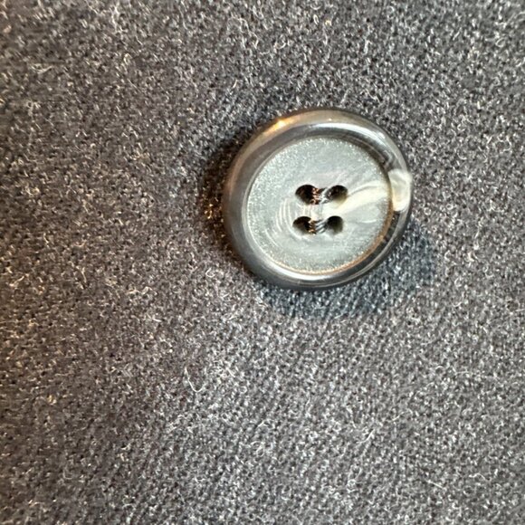 studio JAX double breasted 100 % wool jacket black, lined, size 20 W - Picture 9 of 13